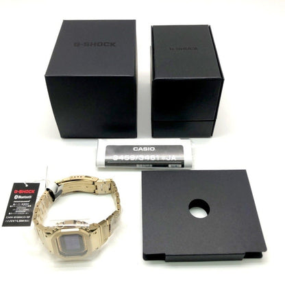 G-Shock Casio Watch Gmw-B5000Gd-9 Full Metal Gold Radio Solar Bluetooth Mobile Link Led Backlight