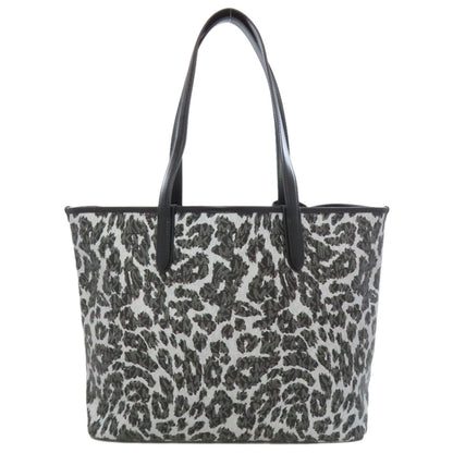 Michael Kors Mk Signature Leopard Print Leather Tote Bag