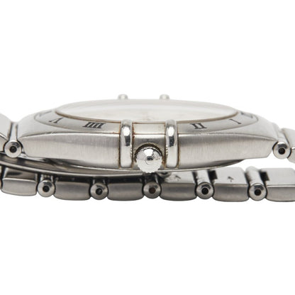 Omega Constellation Quartz Watch With Silver Dial And Stainless Steel