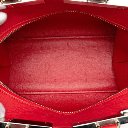 Fendi Petit Trois Jours Handbag 8Bh333 Red Leather