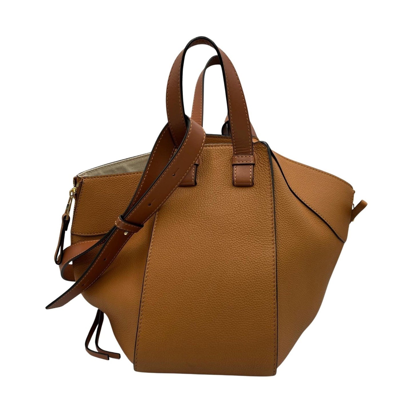 Loewe Hammock Small 2-Way Shoulder Bag In Brown Calfskin