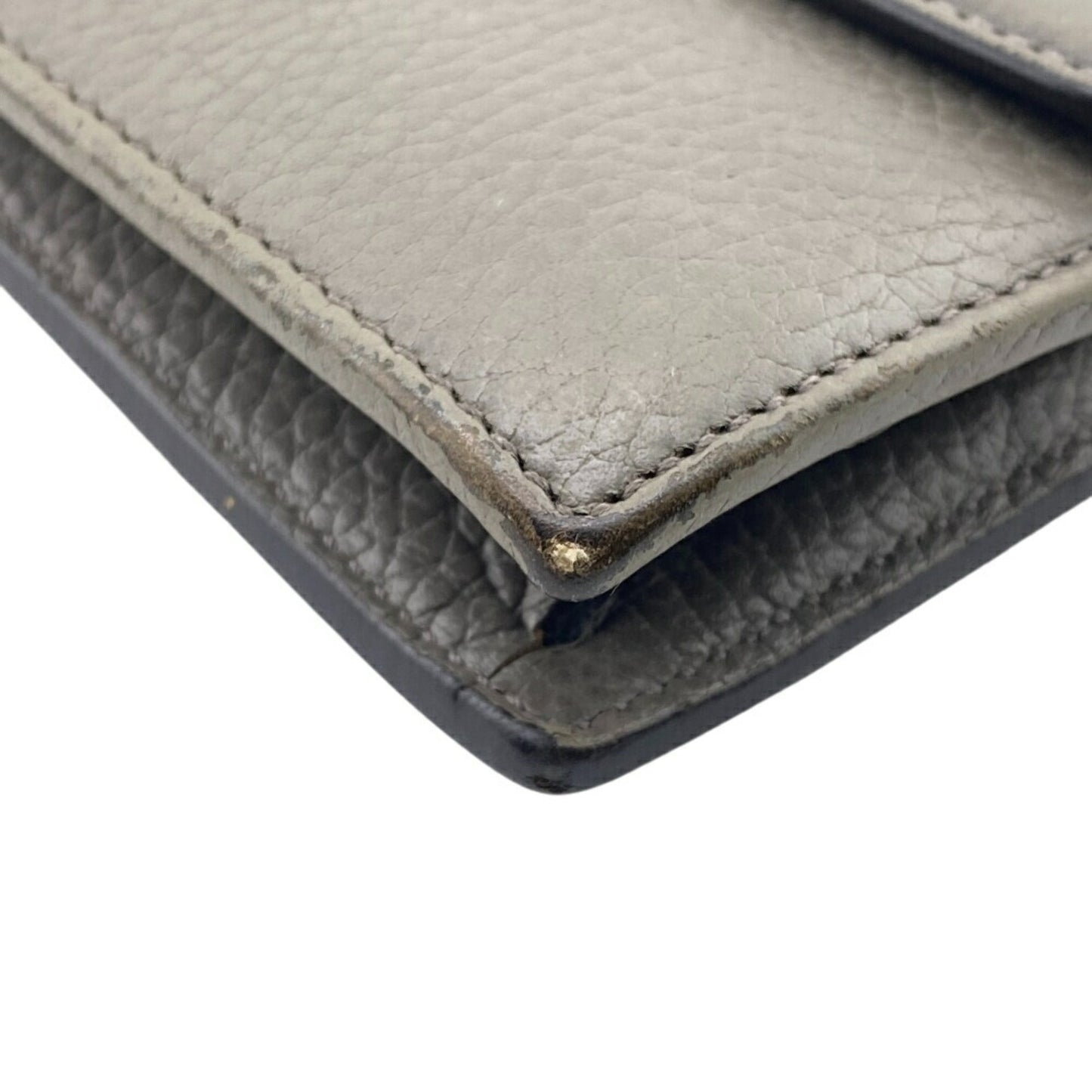 Gucci 510314 Chain Wallet Shoulder Bag Gray