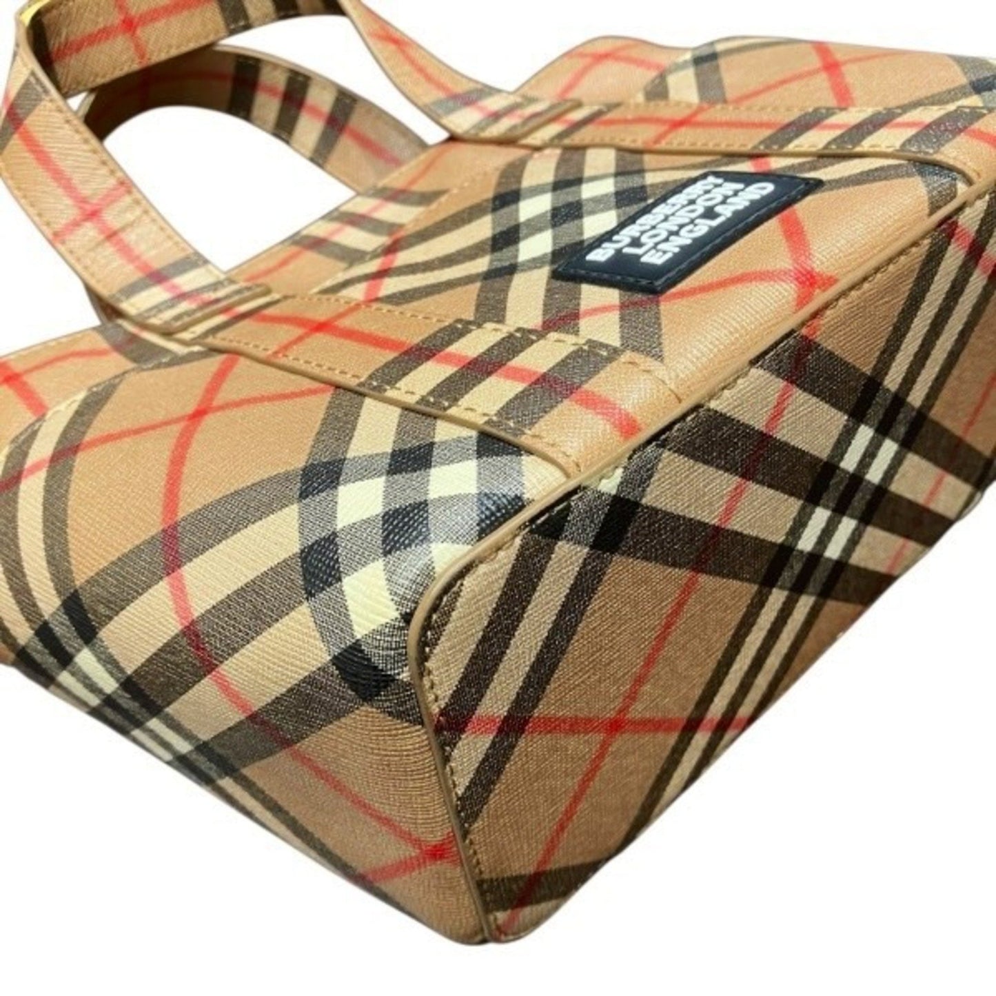 Burberry London Appliqu Check 2-Way Bag