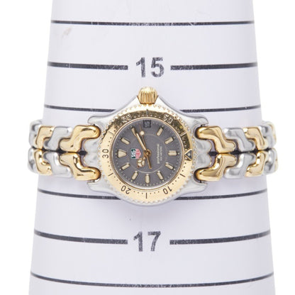 Tag Heuer Cell Watch Wg1420-0 Quartz Gray Dial Stainless Steel Plated