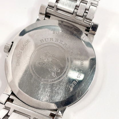 Burberry Heritage Bu1364 Watch Stainless Steel/Stainless Steel Silver Quartz Black Dial