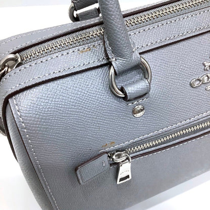 Coach Leather Rowan Satchel Handbag/Shoulder Bag
