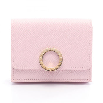 Bvlgari Clip Tri-Fold Wallet Leather