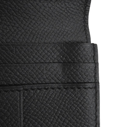 Hermes Herms Bearn Soufflet Long Wallet In Black