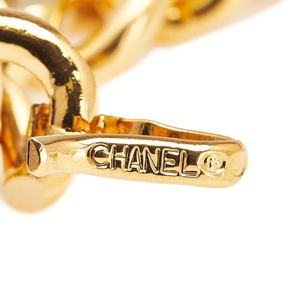 Chanel Coco Mark Medallion Logo Plate Chain Belt Gold Plated