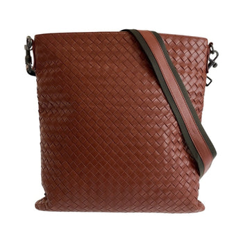 Bottegaveneta Bottega Veneta Intrecciato Brown Gunmetal Hardware Leather B03597793V Shoulder Bag
