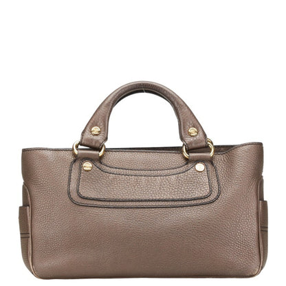 Celine Boogie Bag Handbag Brown Leather