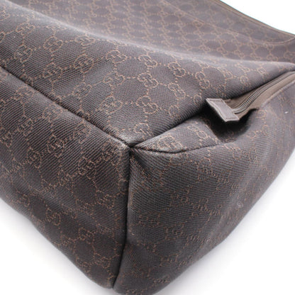 Gucci Gg Pattern Shoulder Bag Canvas Leather