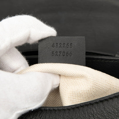 Gucci Gg Marmont Sherry Line Chain Backpack 432265 527066 Black Leather