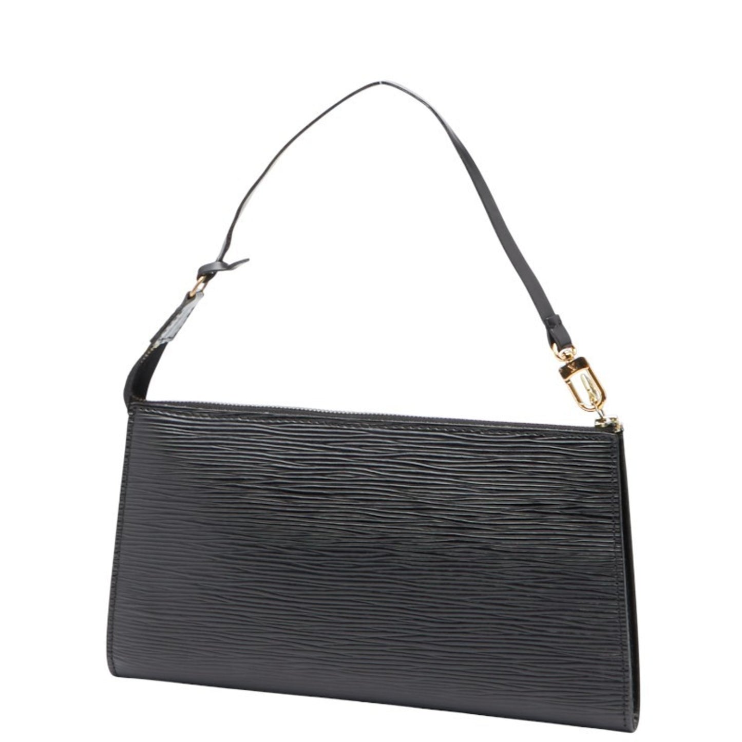 Louis Vuitton Epi Pochette Accessory Pouch Handbag M52942 Noir Black Leather