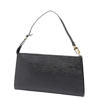 Louis Vuitton Epi Pochette Accessory Pouch Handbag M52942 Noir Black Leather