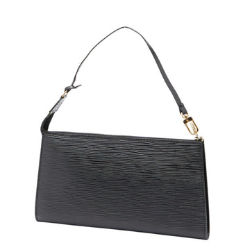 Louis Vuitton Epi Pochette Accessory Pouch Handbag M52942 Noir Black Leather