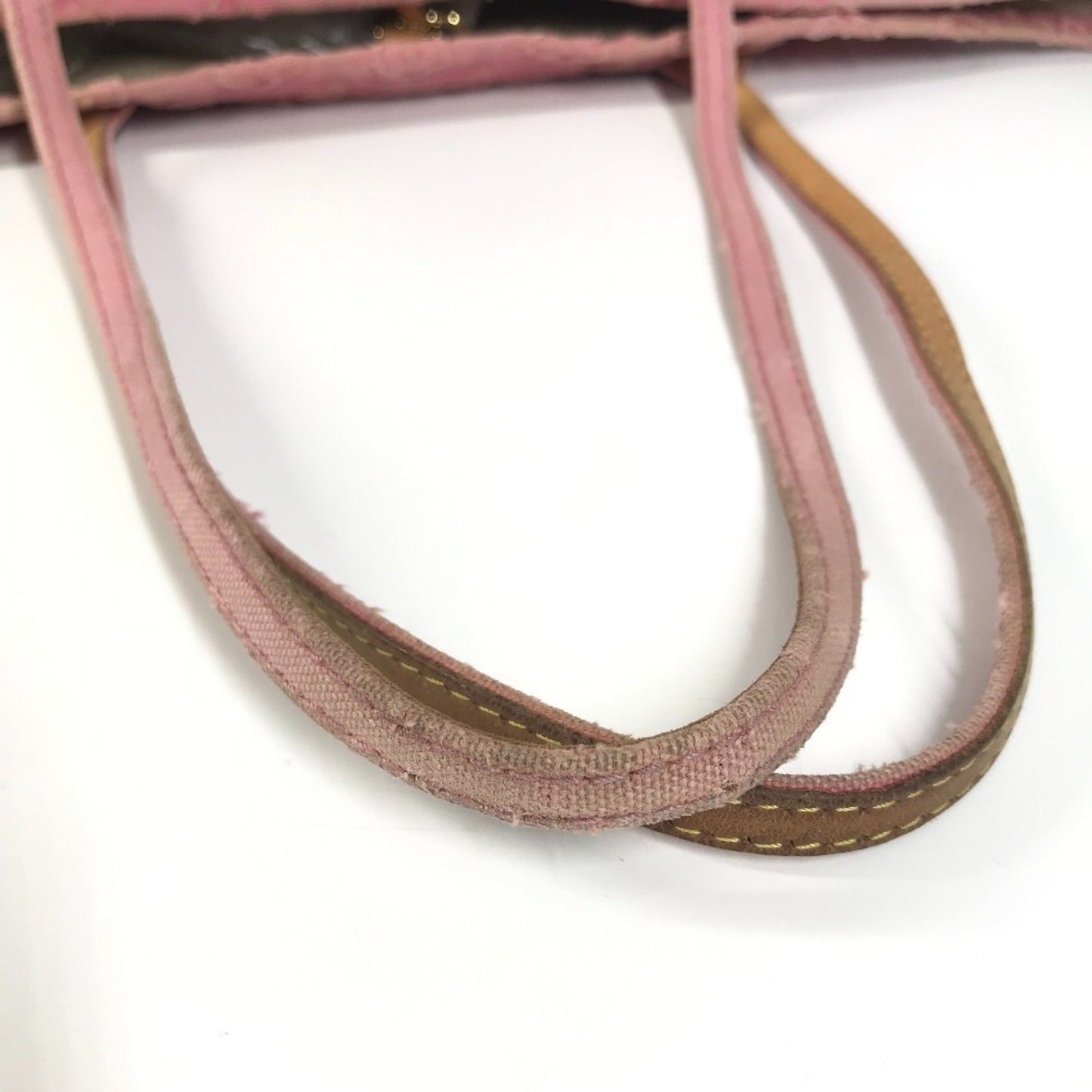 Louis Vuitton M40834 Monogram Stone Neverfull Mm Tote Bag Shoulder Leather Canvas