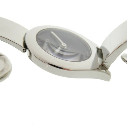 Gucci 6700L Stainless Steel Black/Silver Dial Quartz Watch 0566Gucci