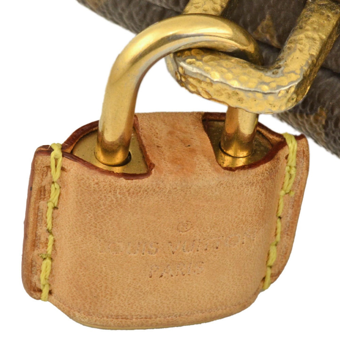 Louis Vuitton Louis Vuitton Lockit Chain Handbag Monogram Canvas M40989 Brown Du2153