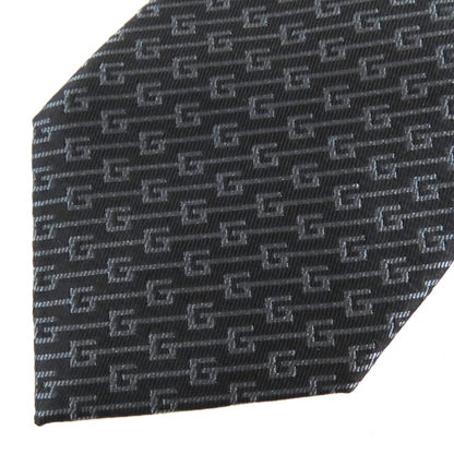 Gucci 100% Silk G Logo Regimental Stripe Tie