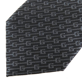 Gucci 100% Silk G Logo Regimental Stripe Tie