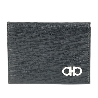 Salvatore Ferragamo Gancini Logo Business Card Holder