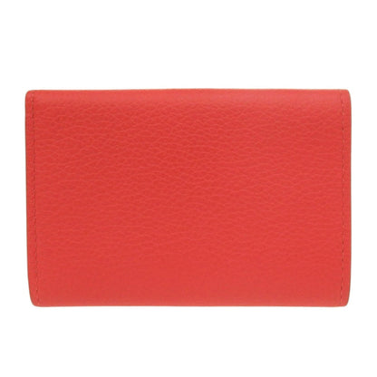 Like New Louis Vuitton Portefeuille Rock Mini M67860 Leather Tri-Fold Wallet Red Lv 0393 Louis