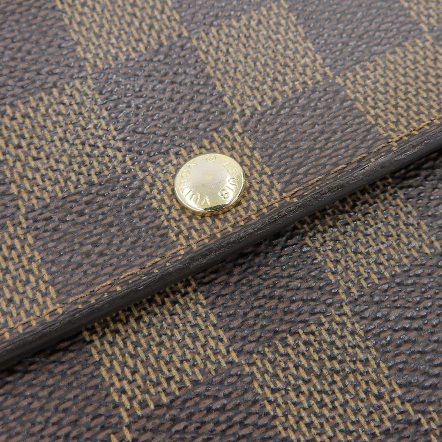 Louis Vuitton Damier Portefeuille Sarah N61734 Ebene Long Wallet