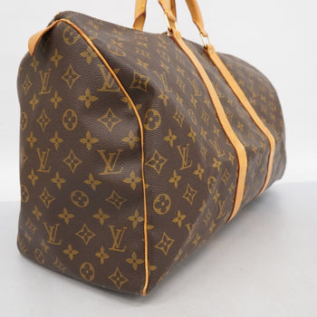 Louis Vuitton Monogram Keepall 50 Boston Bag M41426 Brown