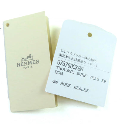 Hermes 073760Ck8W Epsom Rose Azalee Surf Motif Pencil Case