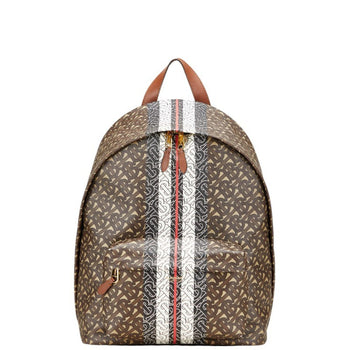 Burberry Tb Monogram Backpack Brown Leather