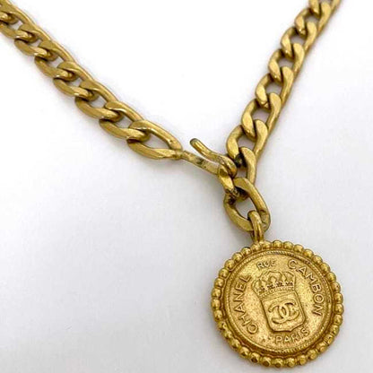 Chanel Chain Belt Gold Coco Mark Coin Gp Chanel Long Waist Up To 83Cm Free Size