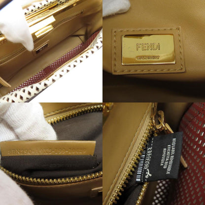 Fendi Peekaboo Punching Handbag Calf Leather