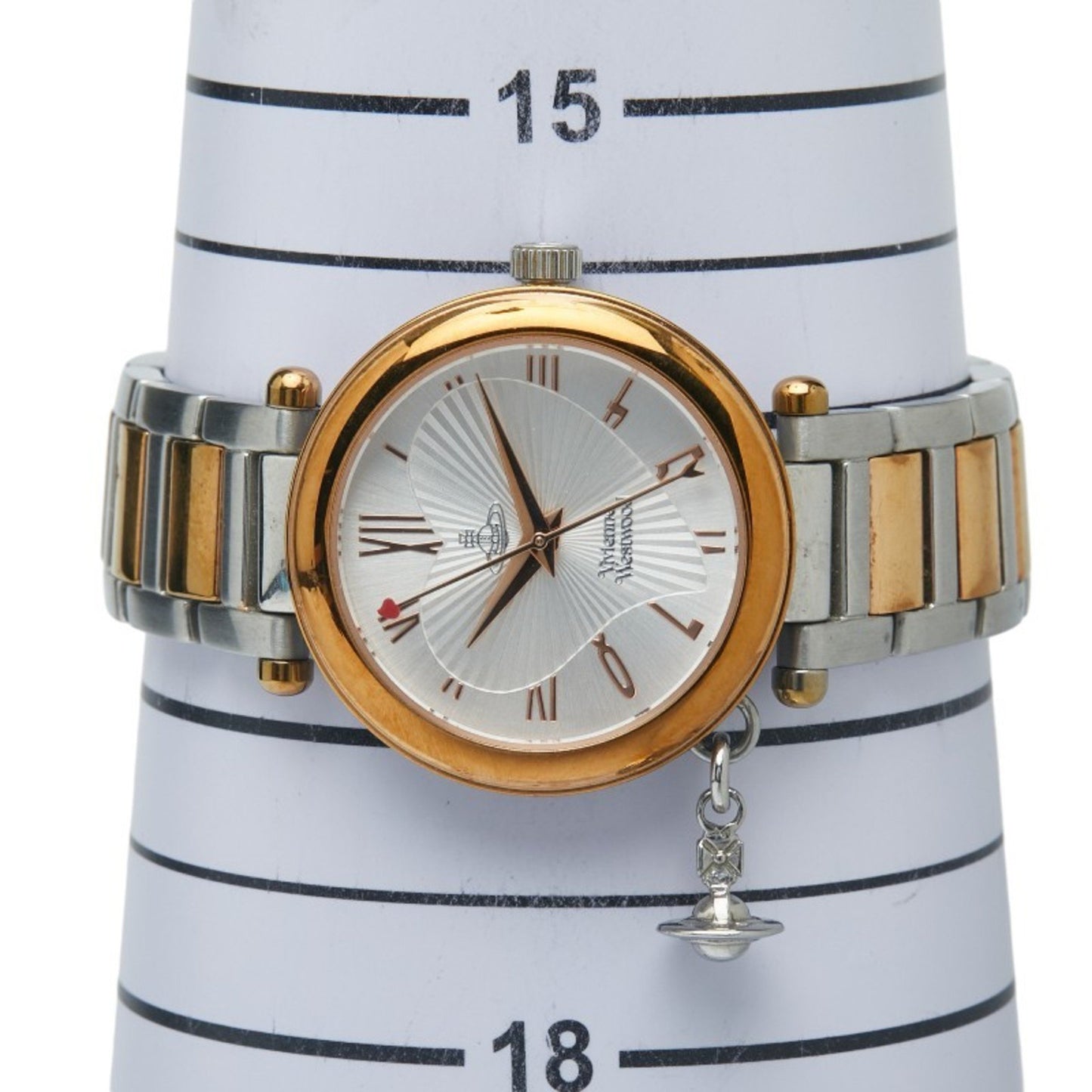 Vivienne Westwood Orb Quartz Watch With Silver Dial And Stainless Steel Plated