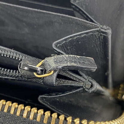 Gucci Gg Marmont Long Wallet 435819 Leather Black