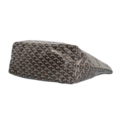 Goyard Saint Louis Pm Tote Bag Pvc Coated Canvas Black