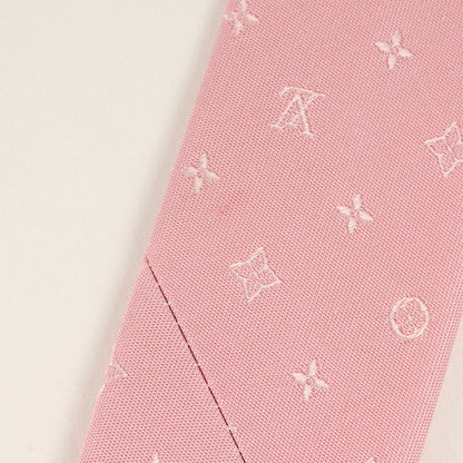 Louis Vuitton Monogram Silk Cravate Tie M77081 Pink