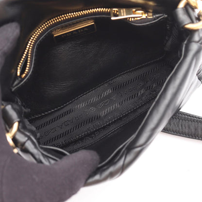 Prada System Nappa Patch Shoulder Bag
