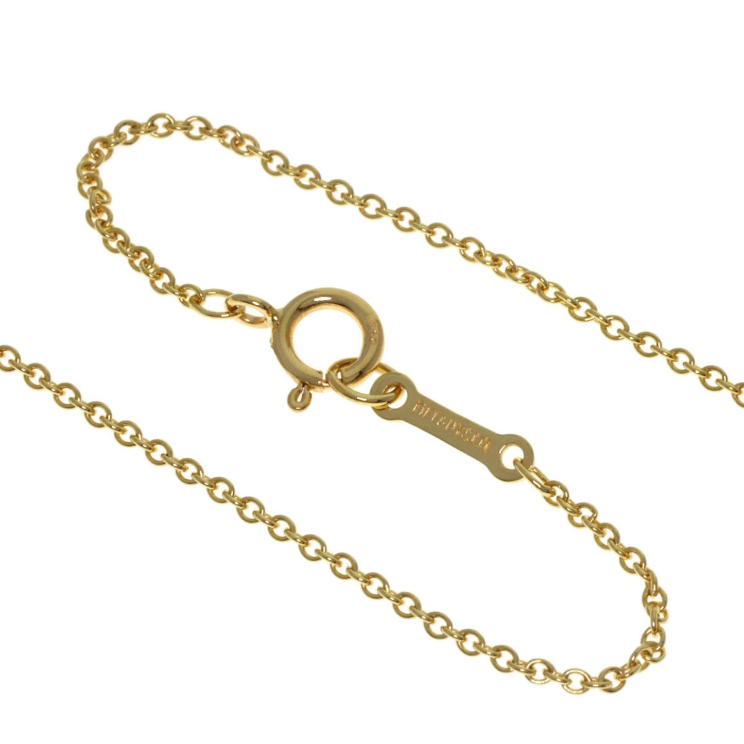 Tiffany Bean Necklace In 18K Yellow Gold
