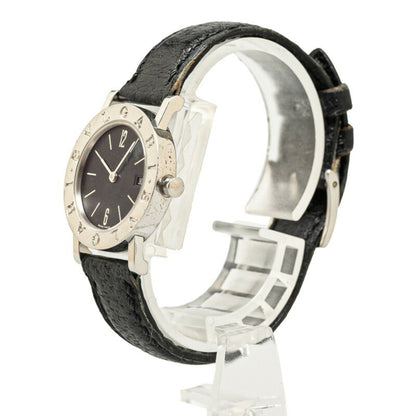 Bvlgari Watch Bb26Sld Quartz Black Dial Stainless