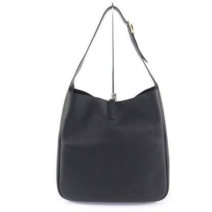 Saint Laurent 753837 Le 5 A 7 Soft Large Leather Shoulder Bag In Black With Gold Hardware And Dust