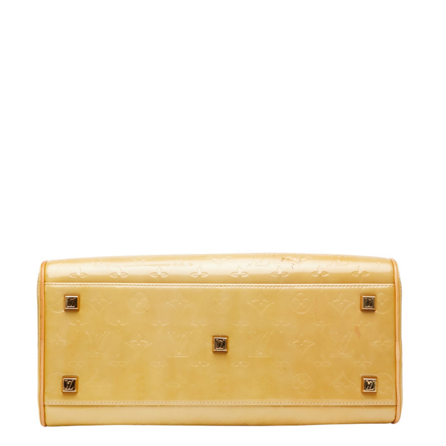 Louis Vuitton Monogram Vernis Tompkin Square Boston Bag/Handbag M91149 In Beige