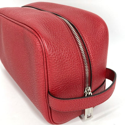 Fendi 7As378 Leather Clutch Bag With Handle And Logo