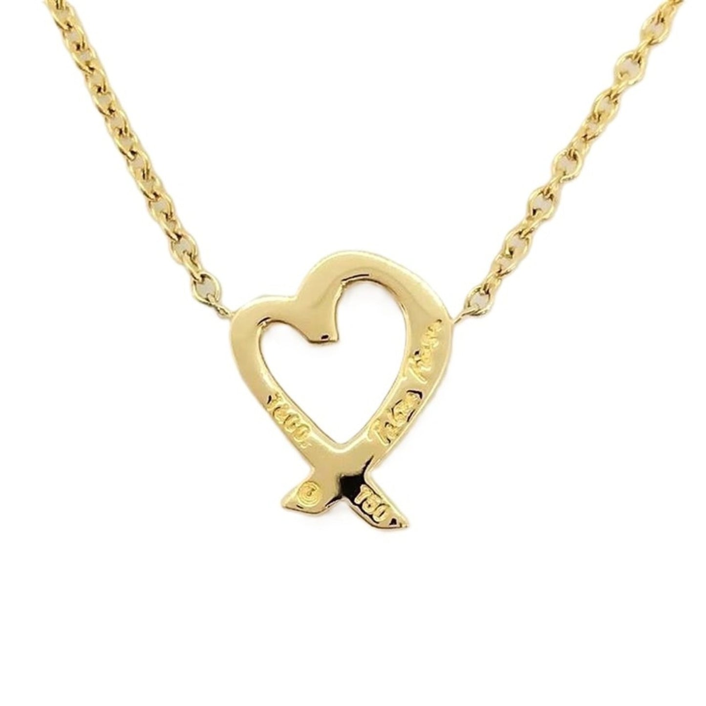 Tiffany & Co. Paloma Picasso Labyrinth Heart Necklace In 18K Yellow Gold