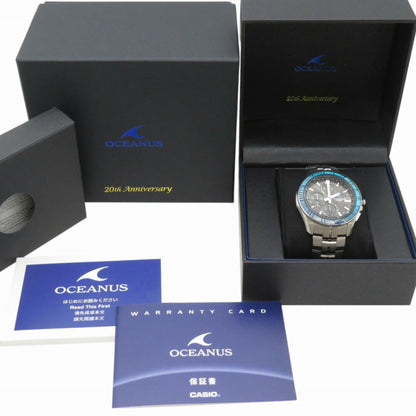 Like New Casio Oceanus Manta 20Th Anniversary Model Sg-1Ajr / Ocw-S7000 Solar Radio Watch Titanium