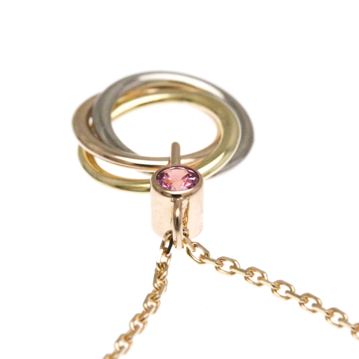 Cartier Baby Trinity Necklace 1P Pink Sapphire Pink Gold (18K)