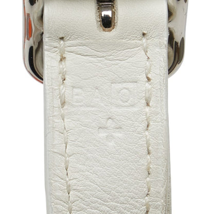 Hermes Silky City Pm Shoulder Bag Orange Silk Leather