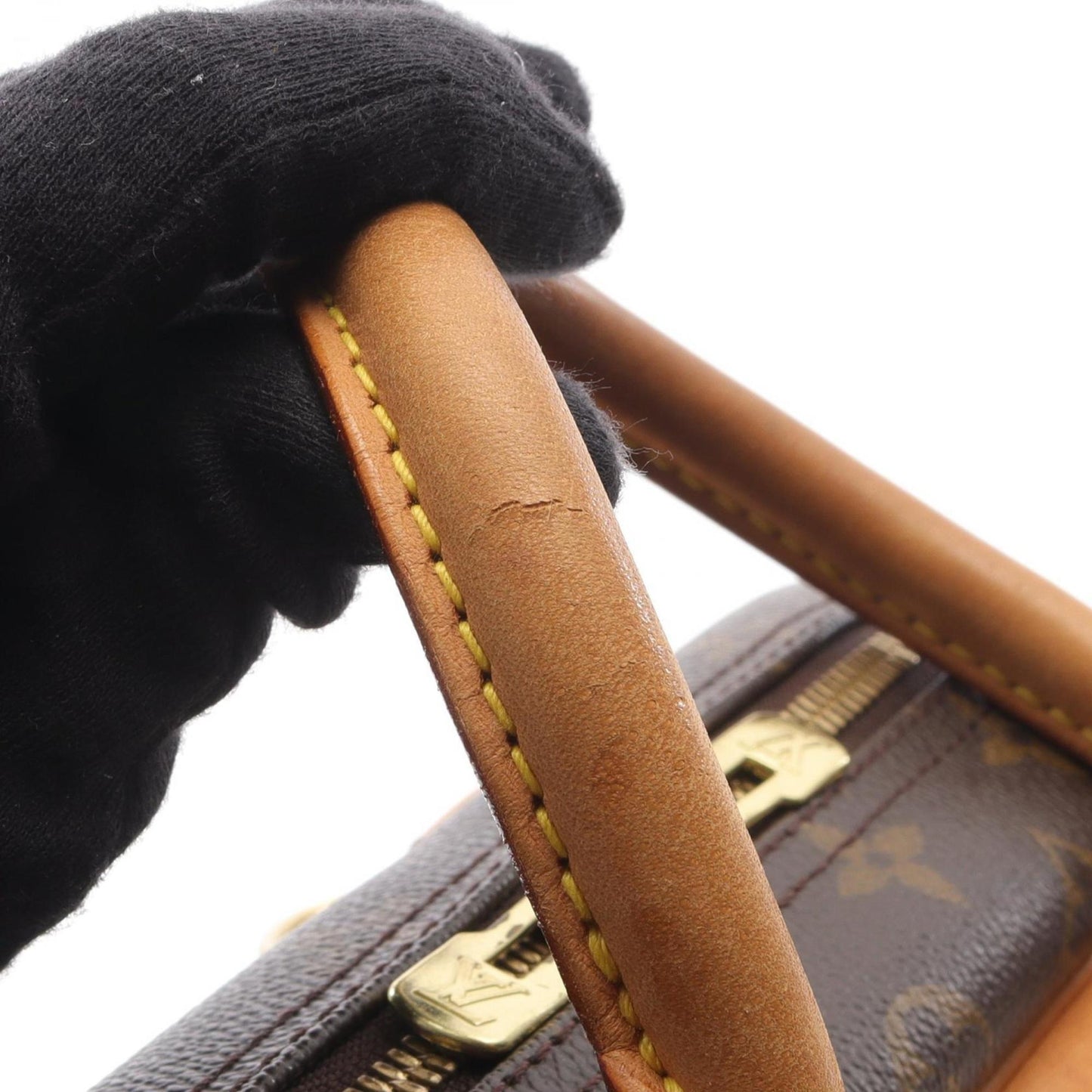 Louis Vuitton Deauville Bowling Vanity Monogram Handbag In Coated Canvas And Leather