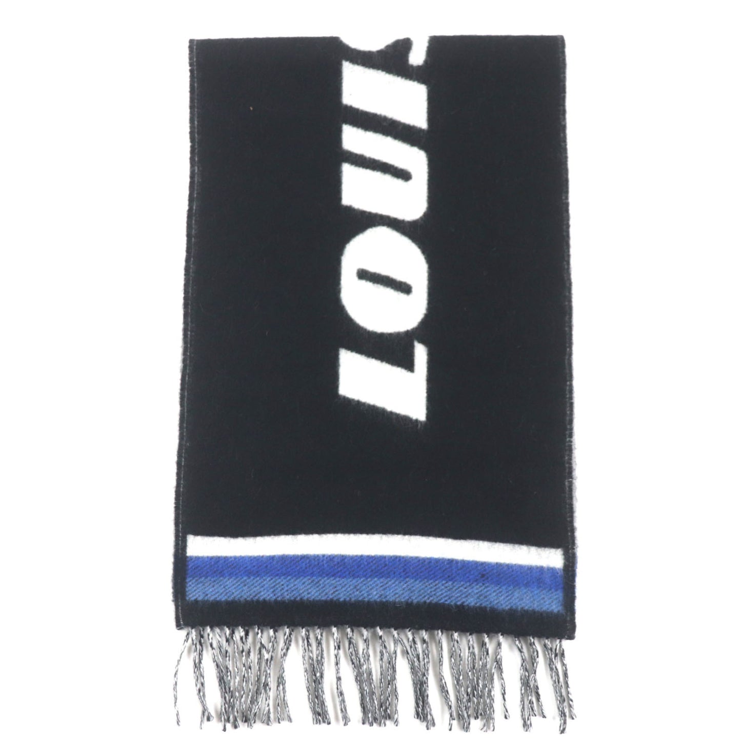 Louis Vuitton 2019 Louis Vuitton Echarpe Lv Forward Wool And Cashmere Scarf With Logo Design Fringe