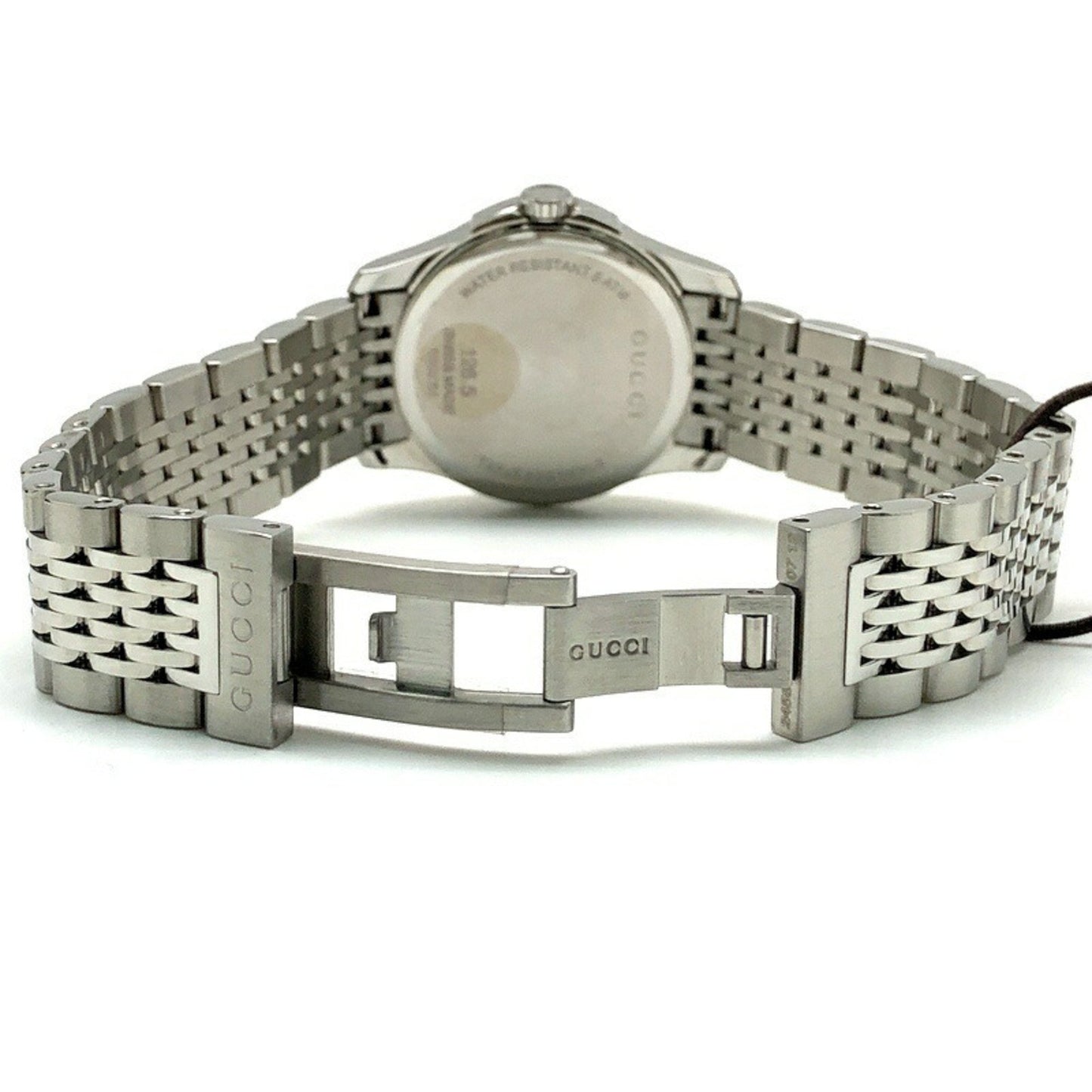 Gucci G Timeless Quartz 126.5 Stainless Steel Battery-Operated Women'S Watch With Date Display